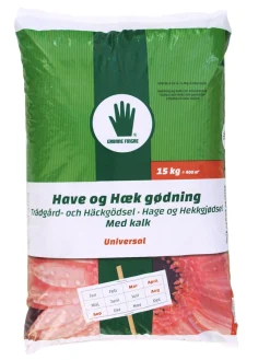 Grønne Fingre® hage-/hekkgjødsel 15 kg | Gjødsel