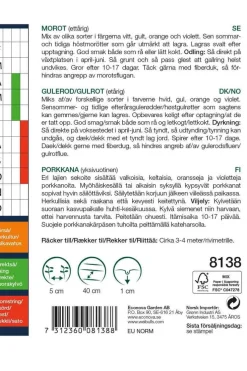 Weibulls Gulrotmix 'Harlekin' | Frø
