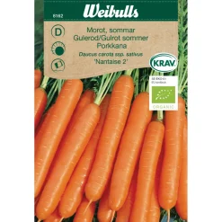 Weibulls Gulrot, sommer økologisk - Nantaise 2 | Økologiske Frø