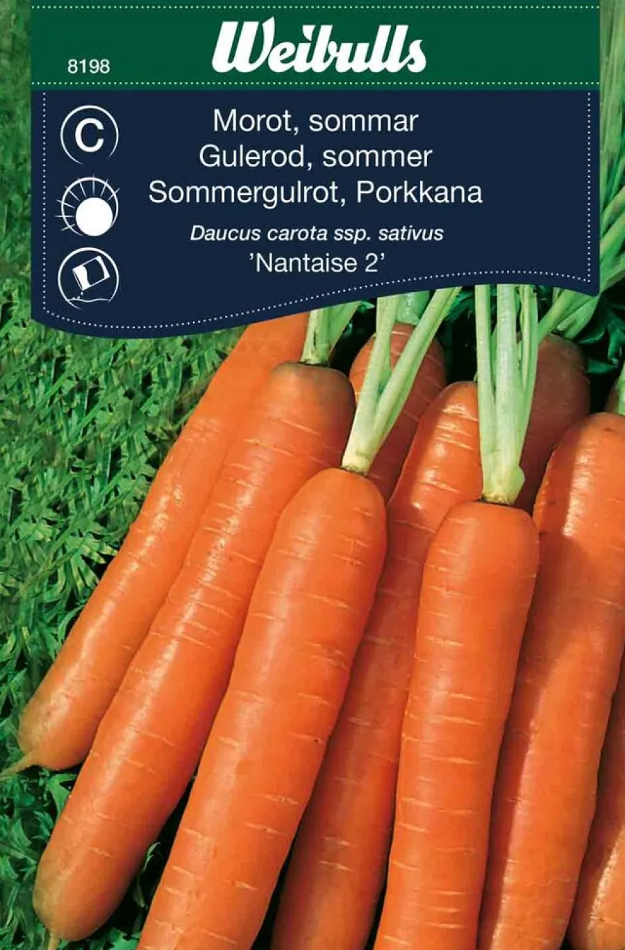 Weibulls Gulrot, sommer 'Nantaise 2' | Frø
