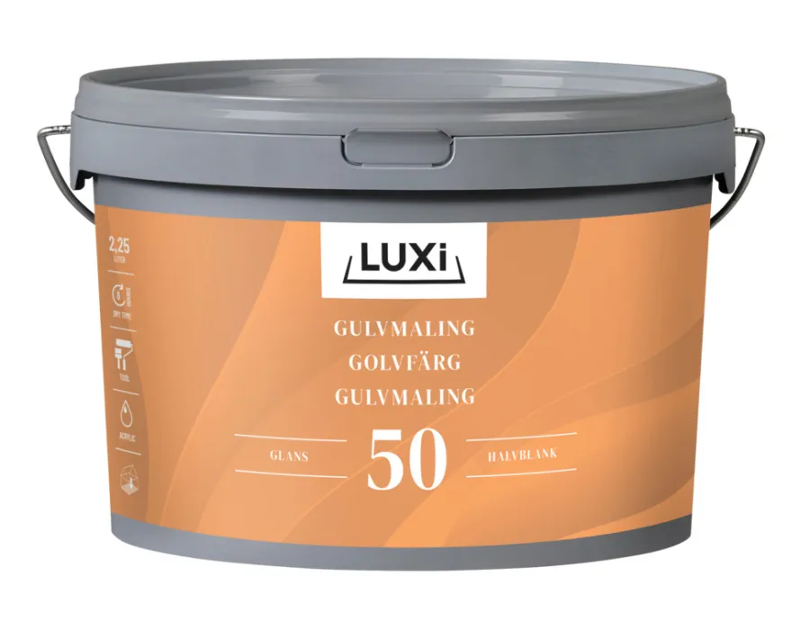 Luxi Gulvmaling akryl 2,5 liter – | Gulvmaling