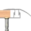 Gulvprofil topp aluminium - 2 x 40 mm x 0,9 m | Profillister