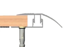 Gulvprofil topp aluminium - 2 x 40 mm x 0,9 m | Profillister
