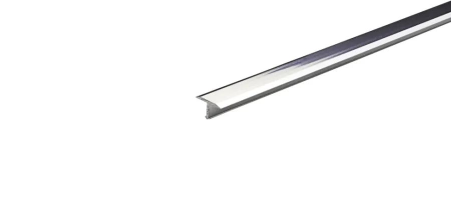 Gulvprofil T - sølv - 9 x 14 mm x 0,9 meter | Profillister