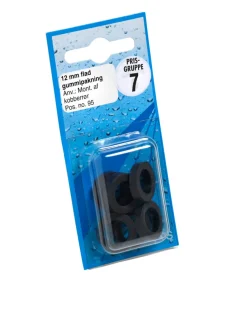 Gummipakning 1/2" x 12 mm - 6 stk. | Vvs-Artikler