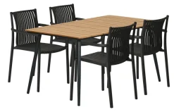 Sunlife Hagebord Beijing svart/teak 148 x 85 cm - ® | Sesongavslutning|Hagebord