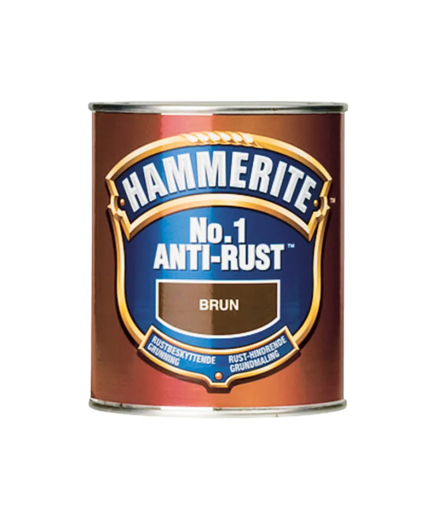 Hammerite No. 1 Anti Rust Primer brun 750 ml | Metallmaling Utendørs|Tre- Og Metallmaling