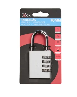 The Lock Hengelås m/kode 40 mm aluminium | Hengelåser