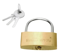 Millarco Hengelås 50 mm messing | Hengelåser