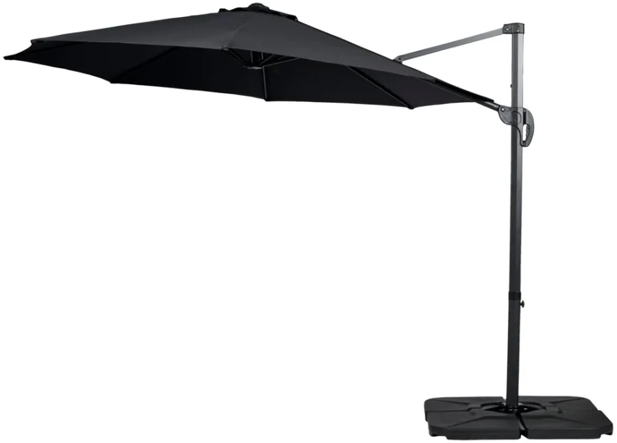 Sunlife Hengeparasoll Washington Ø300 cm svart - ® | Sesongavslutning|Parasoller Og Markiser