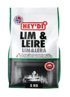 Hey'di Lim & Leire tørrmørtel 5 kg | Sement & Mørtel