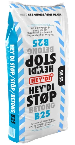 Hey'di Støp B25 25 kg | Sement & Mørtel