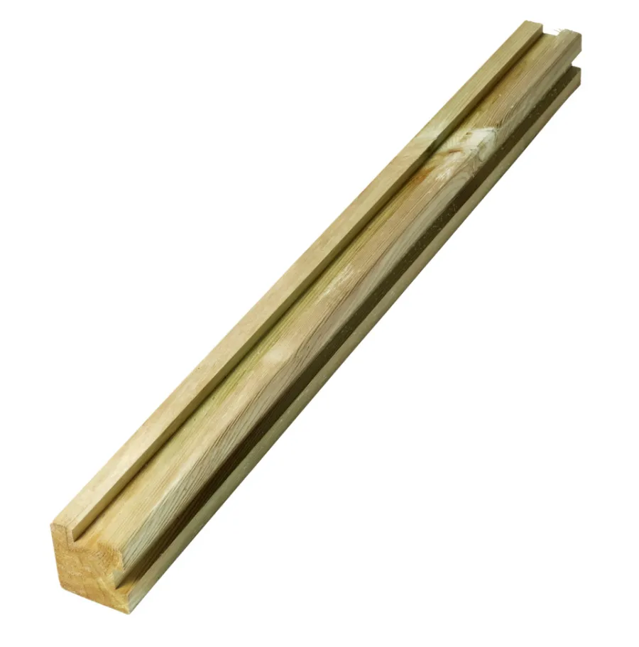 H-hjørnestolpe impregnert 85 x 85 x 2700 mm | Stolper & Påler