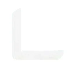 Hornbaek Hjørnelist plast hvit – 31 x 31 x 3000 mm | Lister