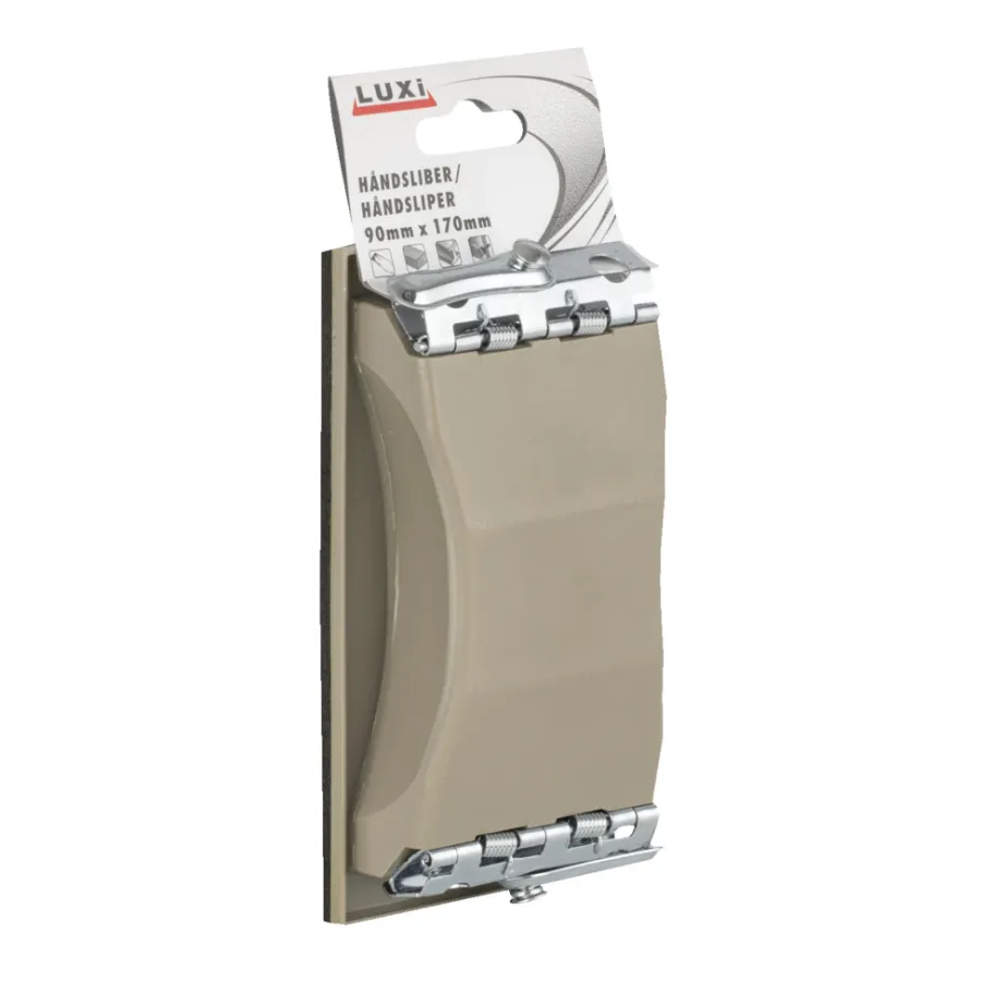 Luxi Håndsliper til slipepapir - 90 x 170 mm | Sandpapir