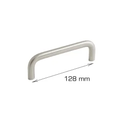 Home it Håndtak U-form stål 128 mm - 2 stk. | Grep & Hengsler