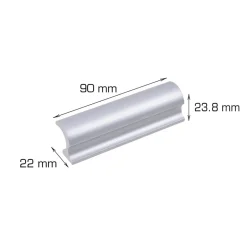 Home it Håndtak vindu aluminium 90 mm | Grep & Hengsler