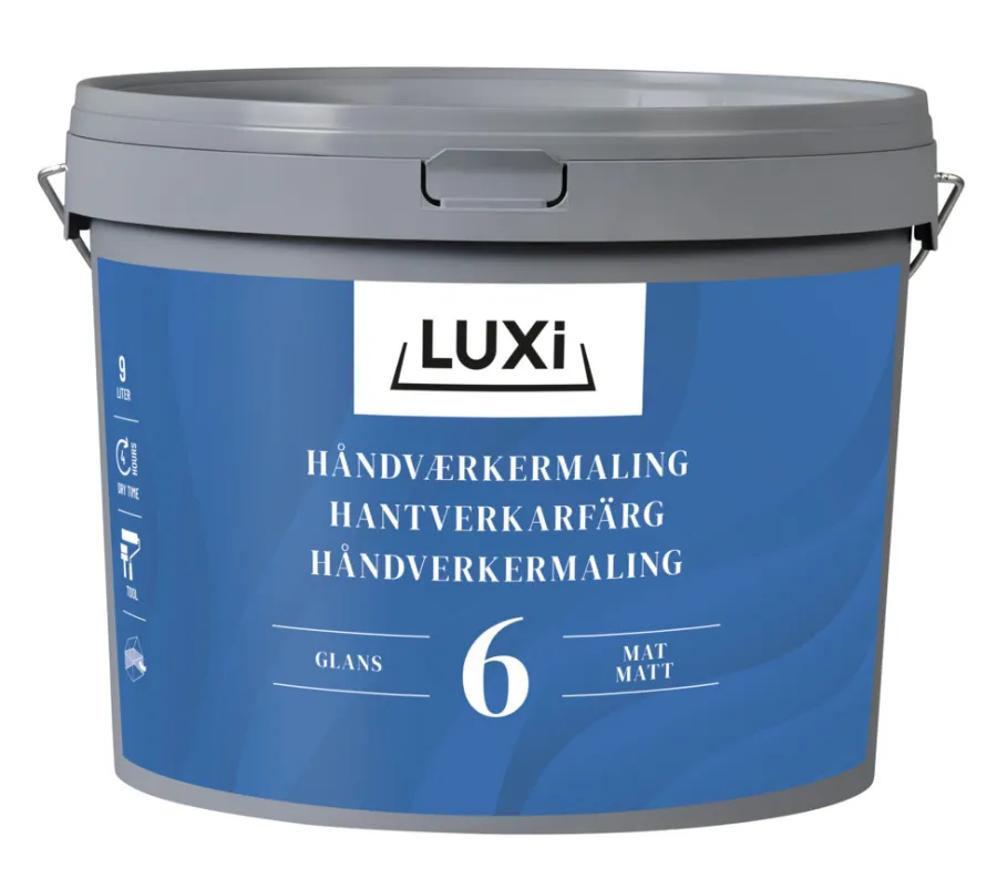 Luxi Håndverkermaling glans 6 10,9 liter - | Veggmaling