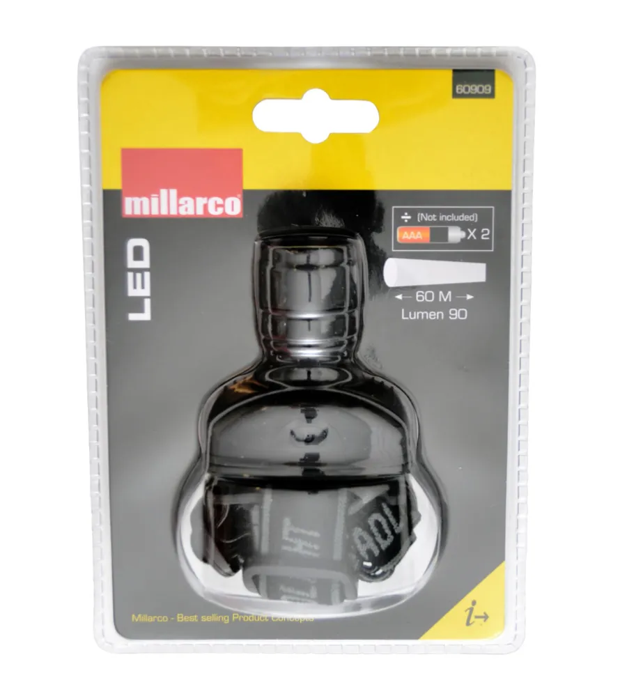 Hodelykt LED svart | Lommelykter