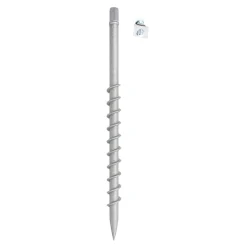 HORTUS jordskrue i galvanisert stål Ø25 x 750 mm | Skruer