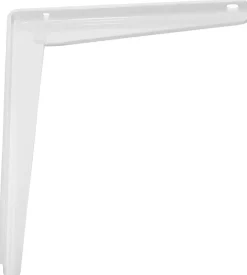Home it Hyllebrakett T-profil 200 x 250 mm hvit | Veggskinner & Hylleknekter