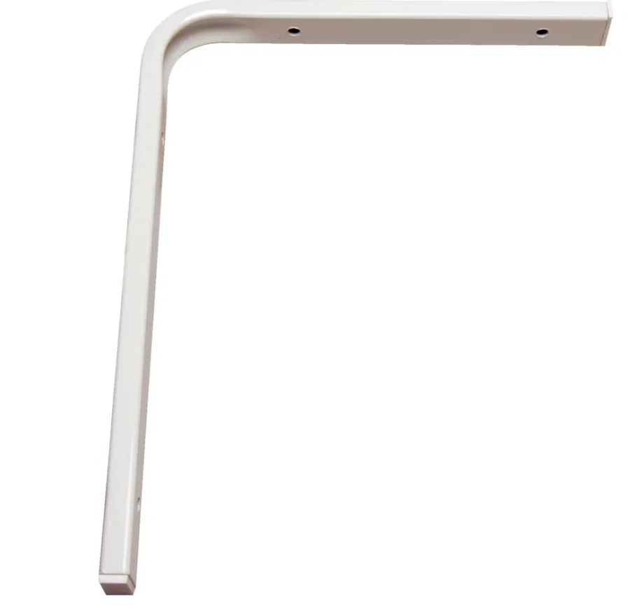 Home it Hylleknekt F-profil 200 x 250 mm hvit | Veggskinner & Hylleknekter