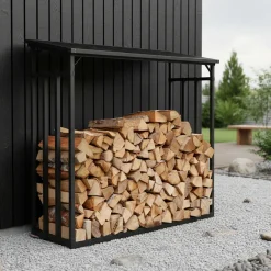 Ignite Nordic vedstabler m/blikktak 185 x 70 x 185 cm | Tilbehør Til Vedovner