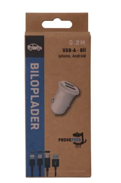 PhoneFood 3-i-1 lader til bil | Kabler & Adaptere