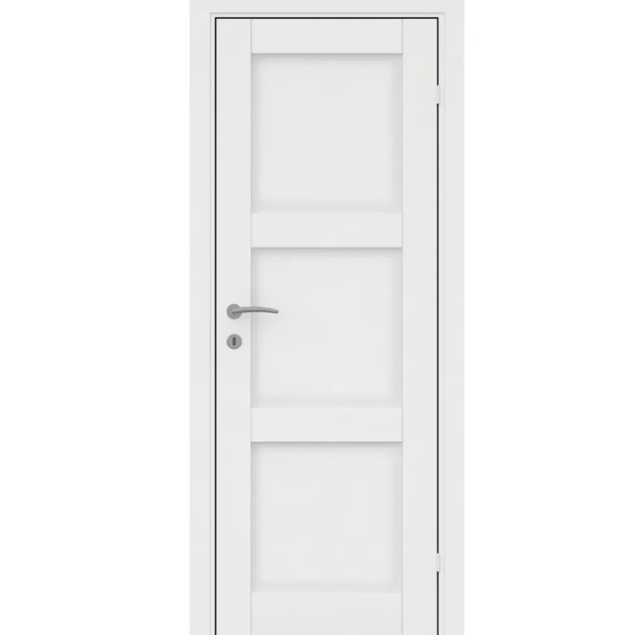 Torso Innerdør Fashion 3 massiv hvit - 72,5 cm | Dører & Karmer