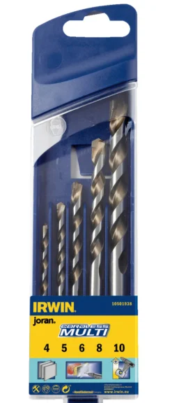 Irwin Cordless Multiborsett - 5 deler | Bor & Bits