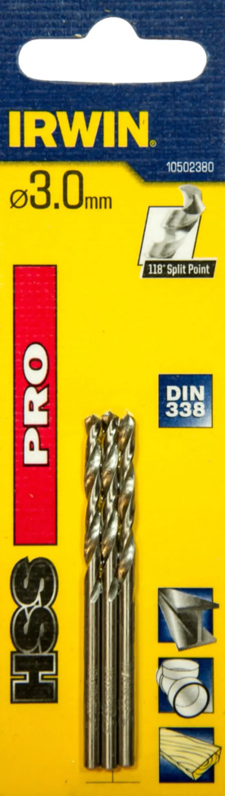 Irwin HSS Pro bor 3 mm 3 stk. | Bor & Bits