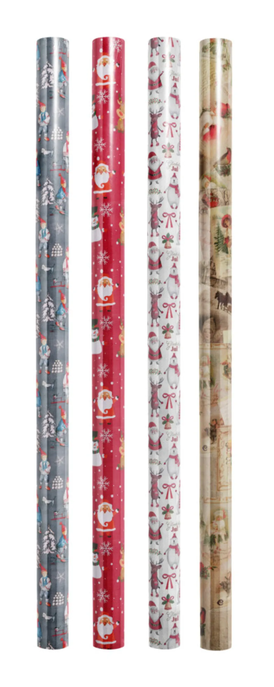 Stemning Julegavepapir 70 cm x 20 meter assortert | Juledekorasjoner