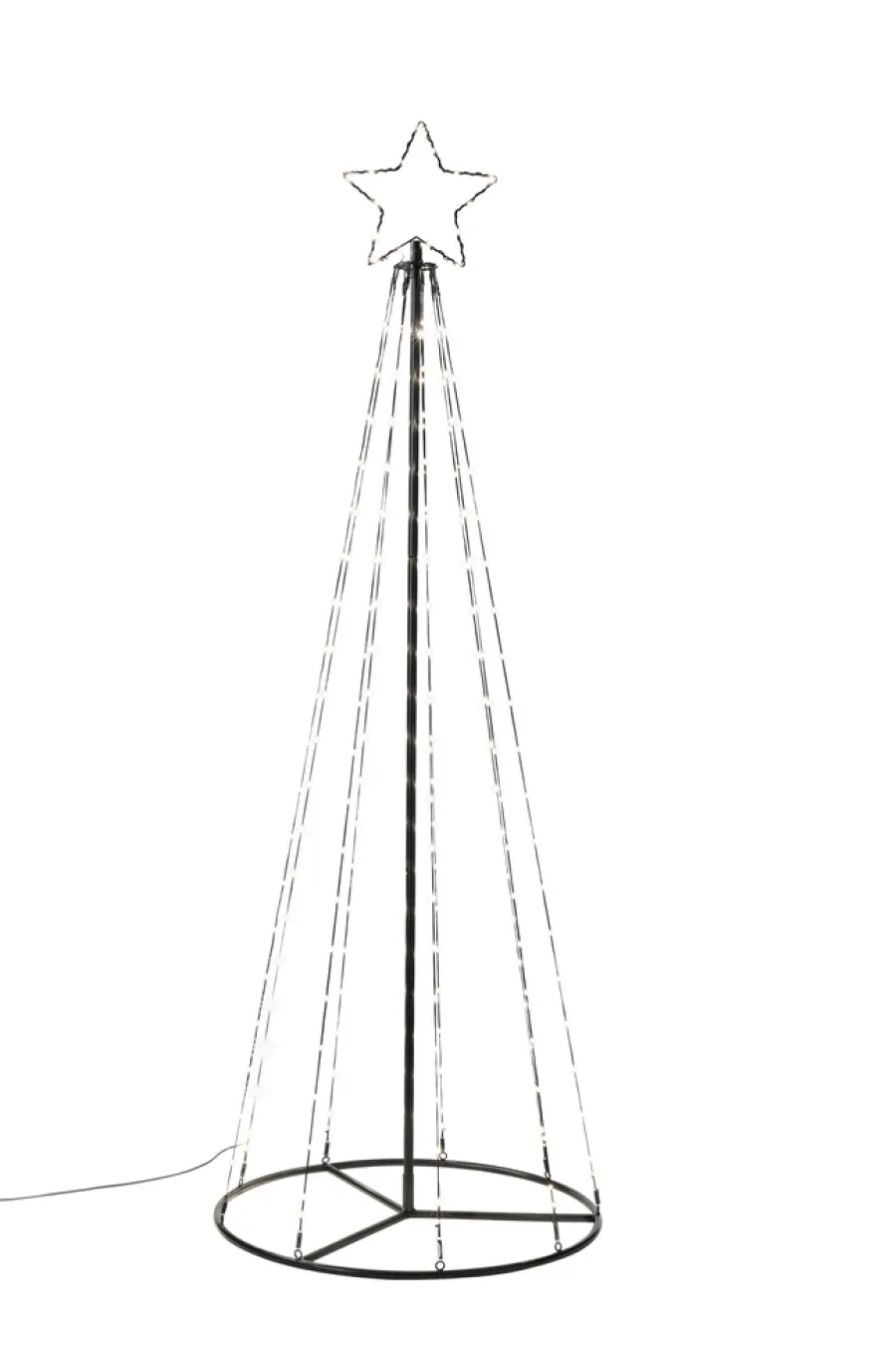 Stemning Juletre Flex m/stjerne 192 LED H180 cm | Dekorativ Belysning - Utendørs