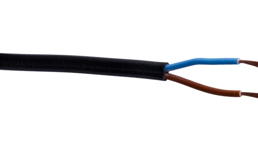 Elworks Kabel flat 2x0,75 mm² 10 meter med jord | Kabler & Ledninger