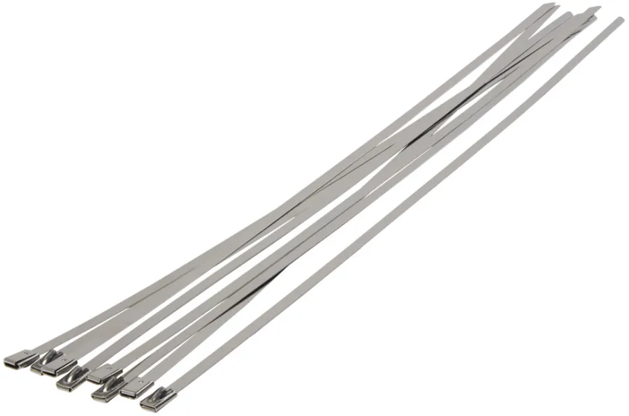 Kabelstrips 360 mm rustfritt stål 10 stk. | Eloppheng & -Feste