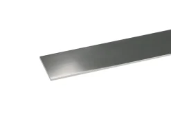 Kantlist flat sølv - 2 x 15 mm x 1 meter | Profillister