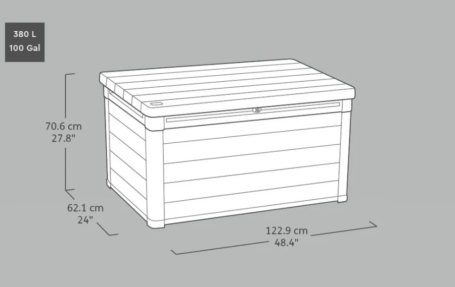 Keter putekasse Denali - 380 liter | Putekasser