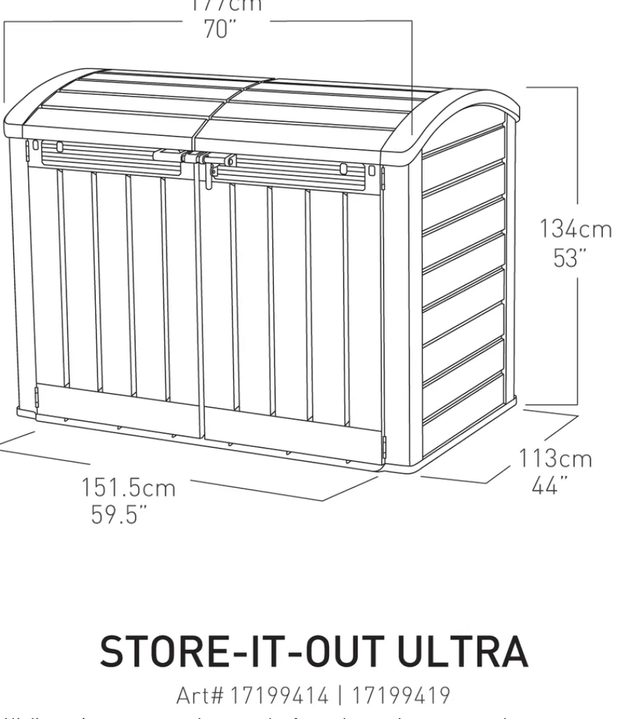 Keter Store-It-Out Ultra oppbevaringsbod 2000 liter | Redskapsboder