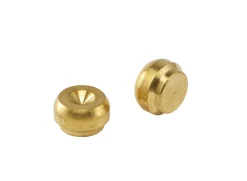 Klemring plugger 10 mm 2 stk. | Messing