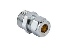 Klemring union rett 10 mm x 1/2" | Forkrommede