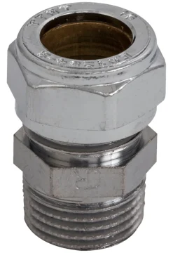 Klemring union rett 15mmx1/2" | Forkrommede