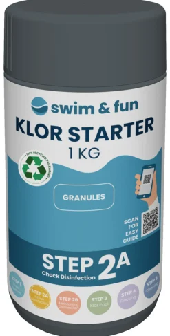 Swim & Fun Klor Starter hurtigklor 1 kg - | Bassengtilbehør & Pleie