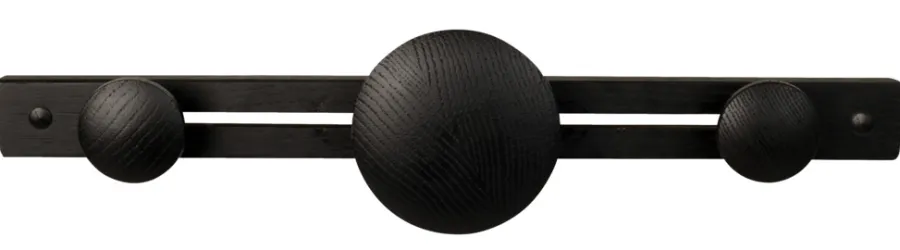 Knagg Ø45 mm svartmalt eik | Knagger & Knaggrekker