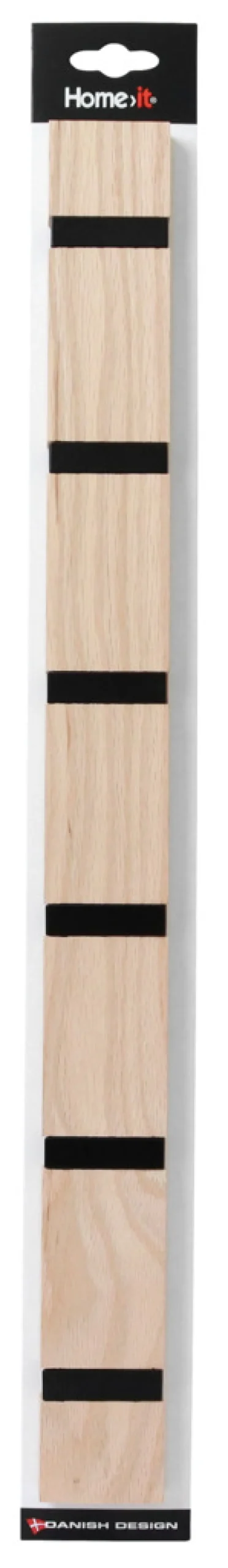 Home it Knaggrekke flex lys eik 6 knagger 60 cm | Knagger & Knaggrekker