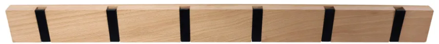 Home it Knaggrekke flex lys eik 6 knagger 60 cm | Knagger & Knaggrekker
