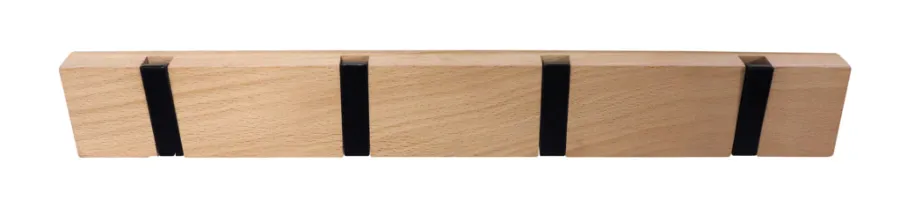 Home it Knaggrekke Flex lys eik 4 kroker 40 cm | Knagger & Knaggrekker