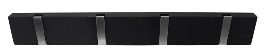 Home it Knaggrekke Flex svart eik 4 kroker 40 cm | Knagger & Knaggrekker