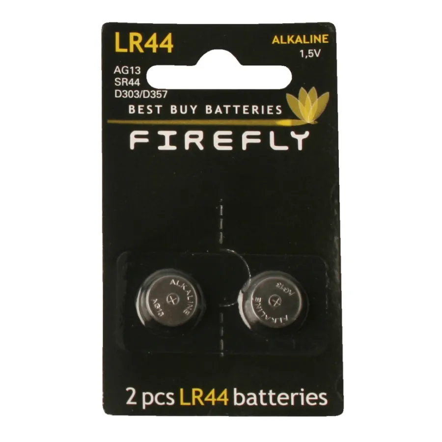Firefly Knappcellebatteri LR44 2 stk. | Knappcellebatterier