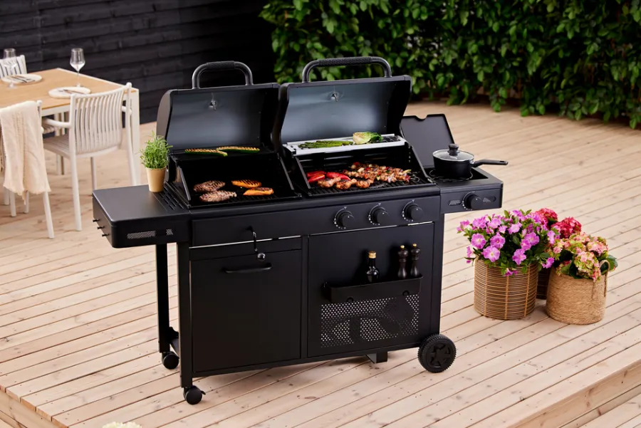 Grillexpert Kombigrill til gass og kull - ® | Gassgrill