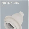 Elworks Kronesokkel E27 hvit | Eloppheng & -Feste